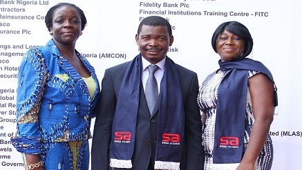 (L-r): Yemi Keri, Managing Director Edo State Information Communication Technology Agency, Collins Onuegbu, and Adanma Onuegbu, executive vice chairman and CEO, Signal Alliance/Sasware respectively.